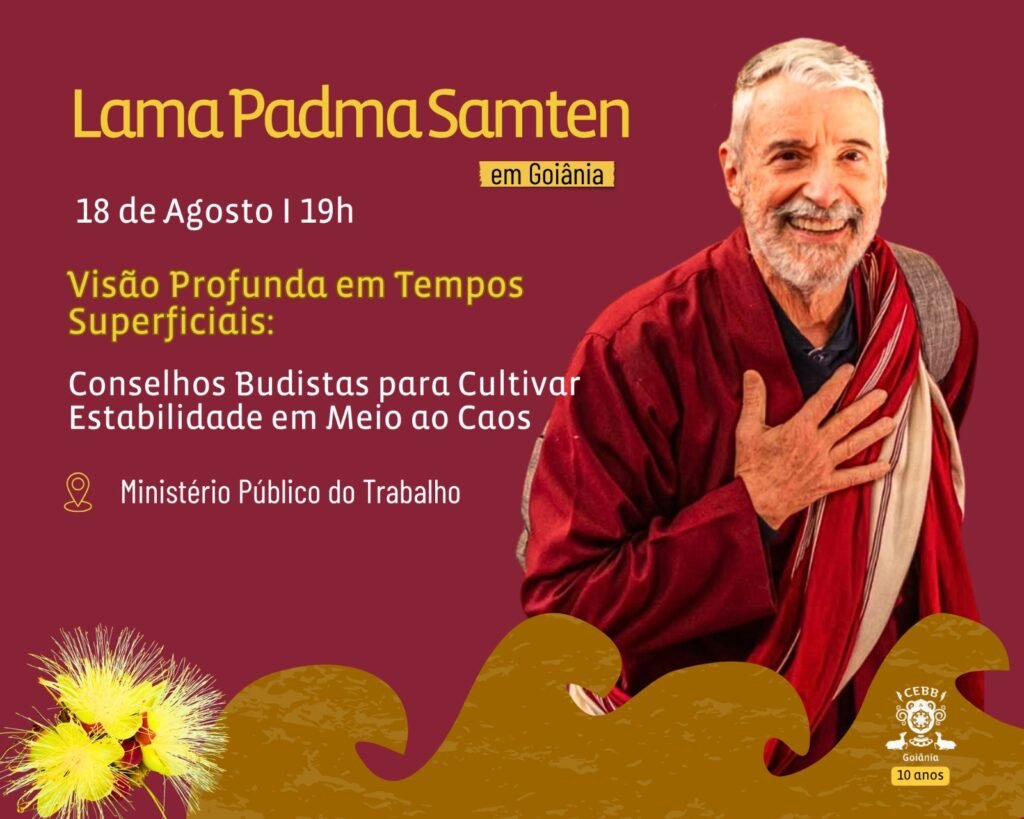Lama padma Samten em Goiânia