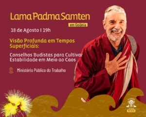 Lama padma Samten em Goiânia
